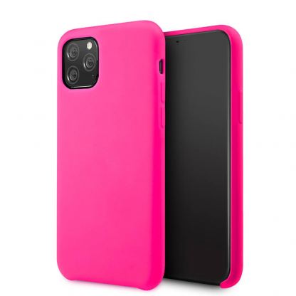 Vennus Silicone Case Lite - силиконов (TPU) калъф за iPhone 12 mini (розов)