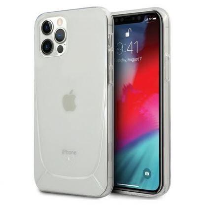 Mercedes TPU Transparent Case - силиконов (TPU) удароустойчив калъф за iPhone 12 Pro Max (прозрачен)