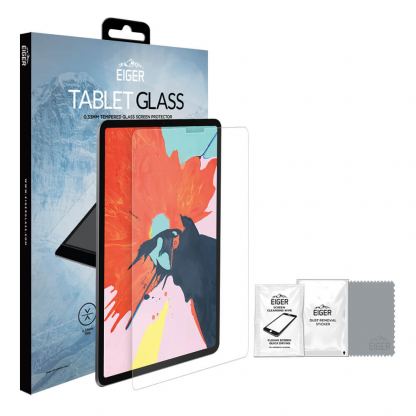 Eiger Tempered Glass Protector 2.5D - калено стъклено защитно покритие за дисплея на iPad Pro 12.9 (2020), iPad Pro 12.9 (2018) (прозрачен)