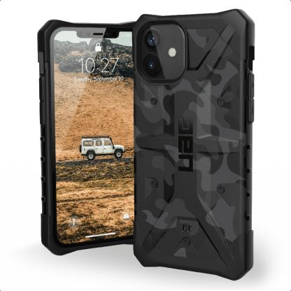 Urban Armor Gear Pathfinder SE Camo Case - удароустойчив хибриден кейс за iPhone 12, iPhone 12 Pro (сив камуфлаж)