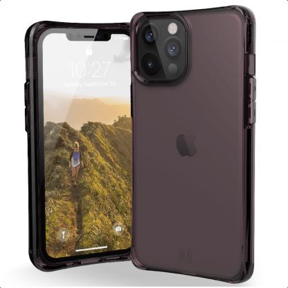 Urban Armor Gear U Mouve Case - удароустойчив хибриден кейс за iPhone 12 Pro Max (лилав-прозрачен)