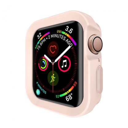 SwitchEasy Colors Case - термополиуретанов удароустойчив кейс за Apple Watch 44mm (розов)