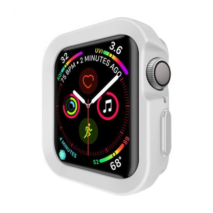 SwitchEasy Colors Case - термополиуретанов удароустойчив кейс за Apple Watch 44mm (бял)