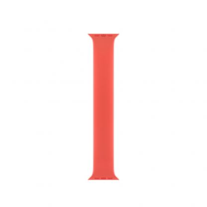 Sdesign Silicone SoloLoop Band - силиконова каишка за Apple Watch 42мм, 44мм (светлочервен)