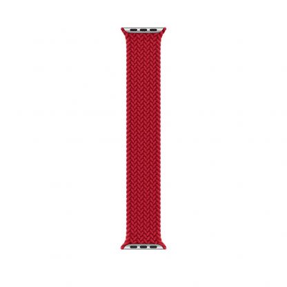 Sdesign Braided SoloLoop Band - текстилна каишка за Apple Watch 42мм, 44мм (червен)