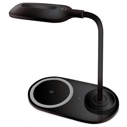 Platinet Desk Lamp Wireless Charger 5W - настолна LED лампа с фукция безжично зареждане (черен)