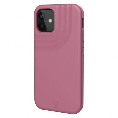 Urban Armor Gear U Anchor Case - удароустойчив хибриден кейс за iPhone 12 Mini (розов)