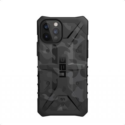 Urban Armor Gear Pathfinder SE Camo Case - удароустойчив хибриден кейс за iPhone 12 Pro Max (сив камуфлаж)