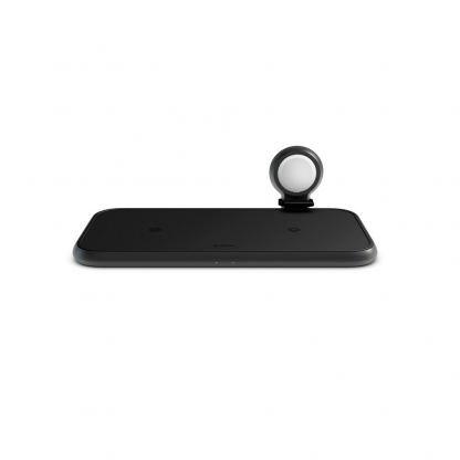 Zens Aluminium Dual Apple Watch (with cable) Wireless Charger ZEDC14B/00 - двойна станция за безжично зареждане на Qi съвместими устройства, Apple Watch и допълнителен USB порт (черен)