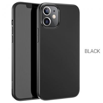Hoco Fascination Series TPU Protective Case - силиконов (TPU) калъф за iPhone 12 mini (черен) 