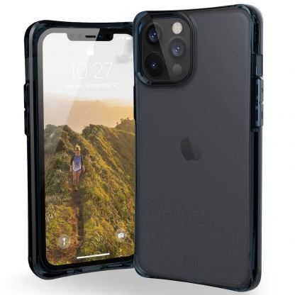 Urban Armor Gear U Mouve Case - удароустойчив хибриден кейс за iPhone 12 Pro Max (син-прозрачен)
