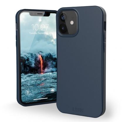Urban Armor Gear Biodegradable Outback Case - удароустойчив рециклируем кейс за iPhone 12, iPhone 12 Pro (тъмносин)