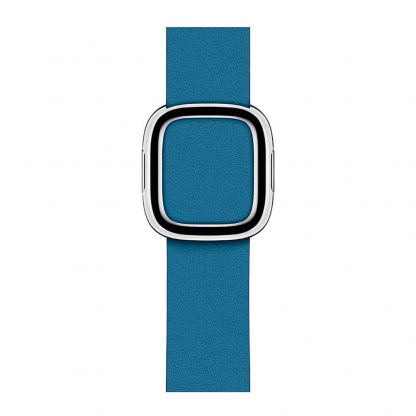Apple Modern Buckle Band Large - оригинална кожена каишка за Apple Watch 38мм, 40мм (син)