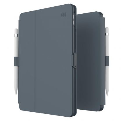 Speck Balance Folio Case - текстилен калъф и поставка за iPad 8 (2020), iPad 7 (2019) (сив)	