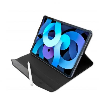 4smarts Flip Case DailyBiz - кожен калъф с магнитно захващане за iPad Air 4 (2020) (черен)