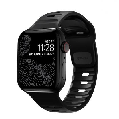 Nomad Sport Strap V2 - силиконова каишка за Apple Watch 42мм, 44мм (черен)