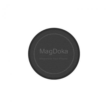 SwitchEasy MagDoka Mounting Disc - магнитен диск за кейсове и смартфони съвместим с MagSafe аксесоари (черен)