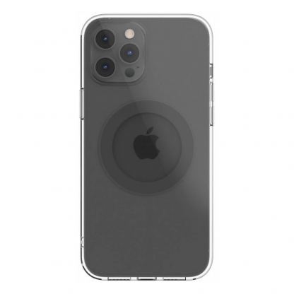 SwitchEasy MagClear Case - термополиуретанов (TPU) кейс с вграден магнитен конектор (MagSafe) за iPhone 12 Pro Max (сив-прозрачен)