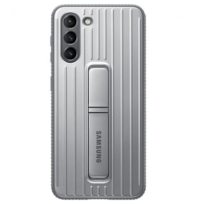 Samsung Protective Standing Cover EF-RG996CJ - оригинален хибриден кейс за Samsung Galaxy S21 Plus (светлосив)