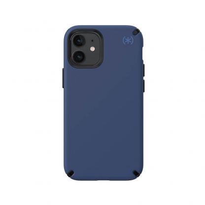 Speck Presidio 2 Pro Case - удароустойчив хибриден кейс за iPhone 12 Mini (тъмносин)