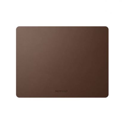 Nomad Mousepad Leather - дизайнерски кожен (естествена кожа) пад за мишка (13 инча) (кафяв)