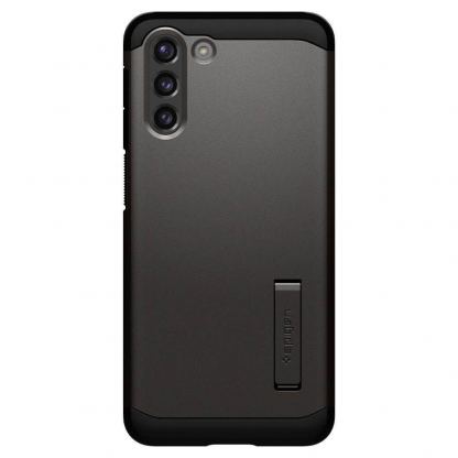 Spigen Tough Armor Case - хибриден кейс с най-висока степен на защита за Samsung Galaxy S21 (тъмносив)