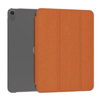 Kingxbar Business Series Magnetic Case - хибриден удароустойчив кейс и поставка за iPad Air 4 (2020) (оранжев)