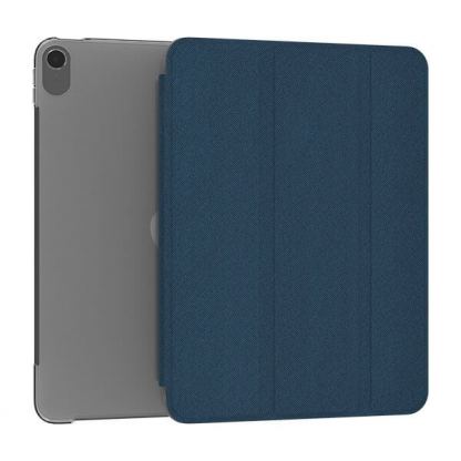 Kingxbar Business Series Magnetic Case - хибриден удароустойчив кейс и поставка за iPad Air 4 (2020) (син)