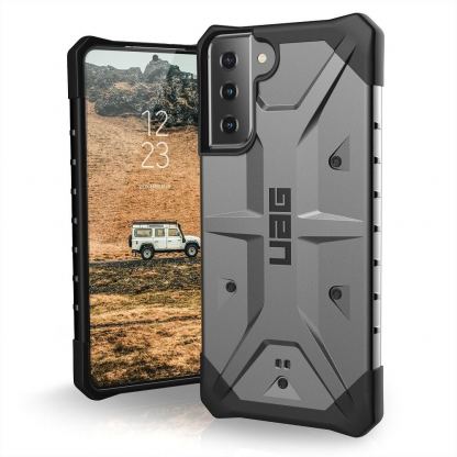 Urban Armor Gear Pathfinder Case - удароустойчив хибриден кейс за Samsung Galaxy S21 Plus (сребрист)