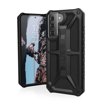 Urban Armor Gear Monarch Case - удароустойчив хибриден кейс за Samsung Galaxy S21 Plus (черен)
