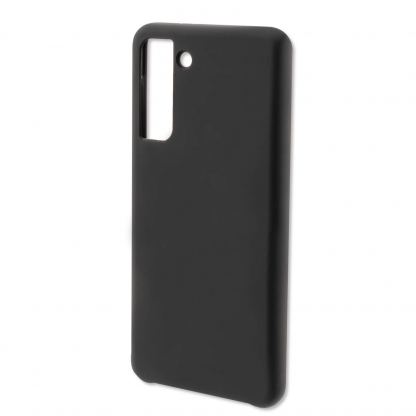 4smarts Cupertino Silicone Case - тънък силиконов (TPU) калъф за Samsung Galaxy S21 (черен)