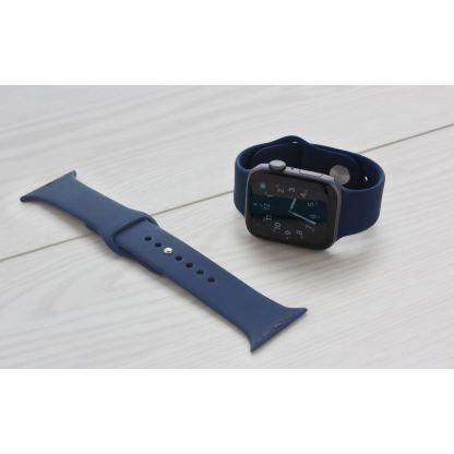 Torrii Silicone Band - силиконова каишка за Apple Watch 38мм, 40мм (тъмносин)