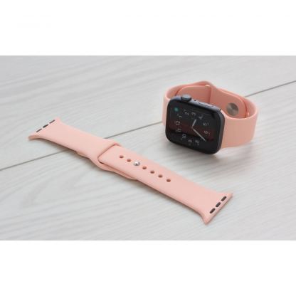 Torrii Silicone Band - силиконова каишка за Apple Watch 42мм, 44мм (светлорозов)