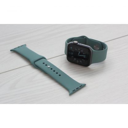 Torrii Silicone Band - силиконова каишка за Apple Watch 42мм, 44мм (тъмнозелен)