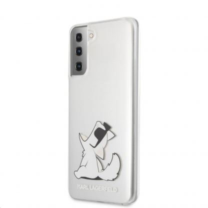 Karl Lagerfeld Choupette Fun Case - дизайнерски кейс с висока защита за Samsung Galaxy S21 (прозрачен) 