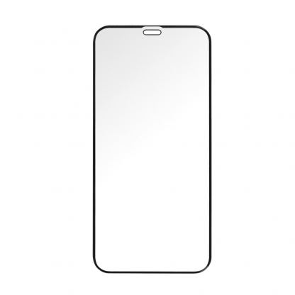 Prio 3D Glass Full Screen Curved Tempered Glass - калено стъклено защитно покритие за iPhone 12 Pro Max (черен-прозрачен) (buik)