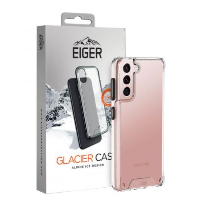 Eiger Glacier Case - удароустойчив хибриден кейс за Samsung Galaxy S21 (прозрачен)