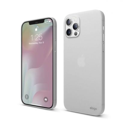 Elago Inner Core Case - тънък полипропиленов кейс (0.5 mm) за iPhone 12, iPhone 12 Pro (прозрачен-мат)