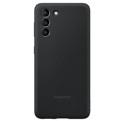 Samsung Silicone Cover EF-PG996TB - оригинален силиконов кейс за Samsung Galaxy S21 Plus (черен)