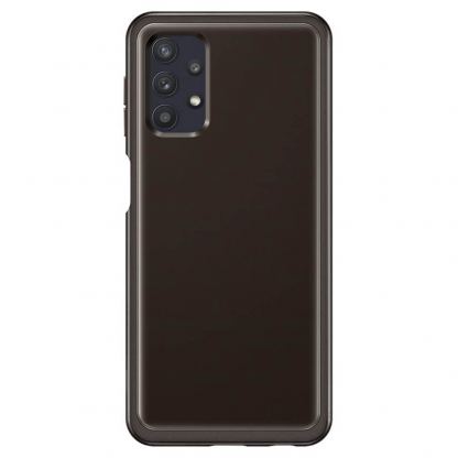 Samsung Soft Clear Cover Case EF-QA326TBEGEU - оригинален TPU кейс за Samsung Galaxy A32 5G (черен) 