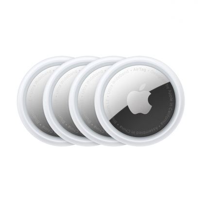 Apple AirTag 4 Pack - комплект от 4 броя иновативни устройства за намиране на изгубени вещи (бял)