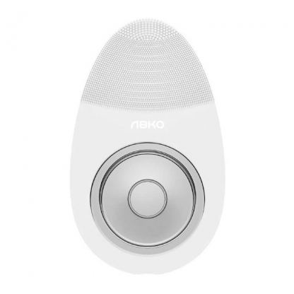 Abko Silicone Facial Cleaning Brush SV01 - силиконов масажор за почистване на лице (бял)