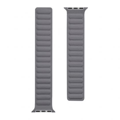 Tactical 736 Leather Loop Band - кожена каишка от естествена кожа за Apple Watch 42мм, 44мм (сив)