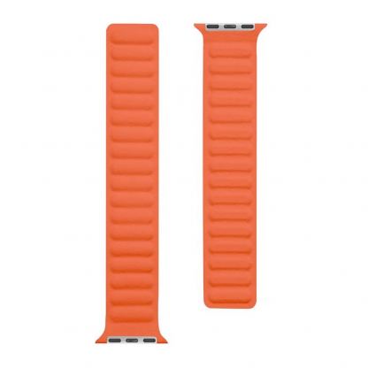 Tactical 742 Leather Loop Band - кожена каишка от естествена кожа за Apple Watch 42мм, 44мм (оранжев)