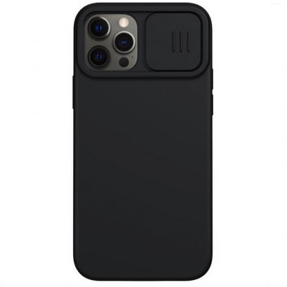 Nillkin CamShield Silky Case - силиконов (TPU) калъф за iPhone 12 Pro Max (черен)