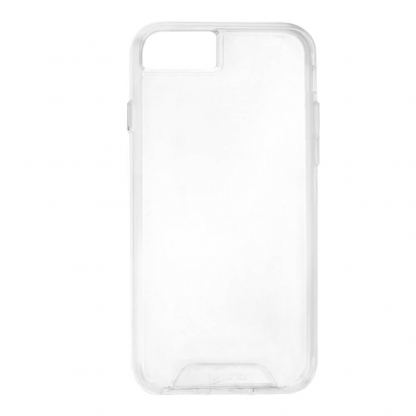 Prio Protective Hybrid Cover - хибриден кейс с най-висока степен на защита за iPhone SE (2020), iPhone 8, iPhone 7 (прозрачен)