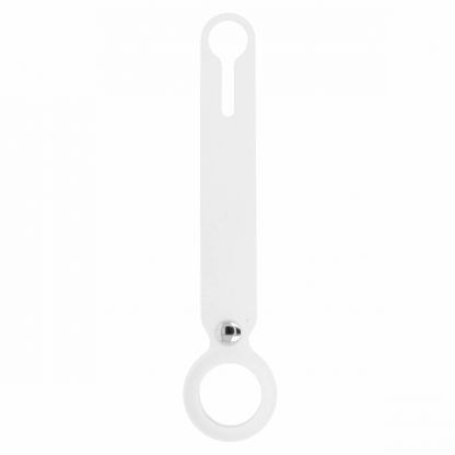 JC AirTag Silicone Loop - силиконова каишка за Apple AirTag (бял)