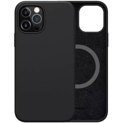JC MagSilicone Case - силиконов (TPU) калъф с вграден магнитен конектор (MagSafe) за iPhone 12 Pro Max (черен)