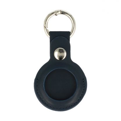 Tel PU Leather Keyring - ключодържател от изкуствена кожа за Apple AirTag (тъмносин)