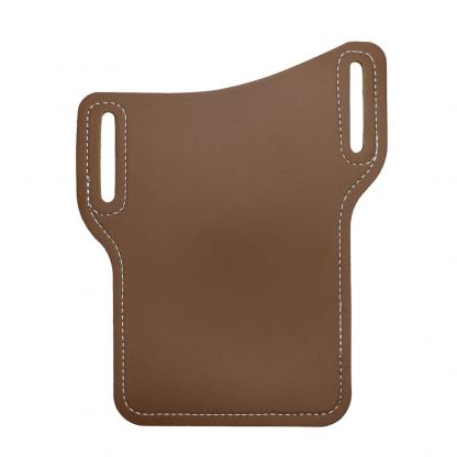 JC Belt Case Universal - кожен калъф за колана за смартфони до 6 инча (кафяв)